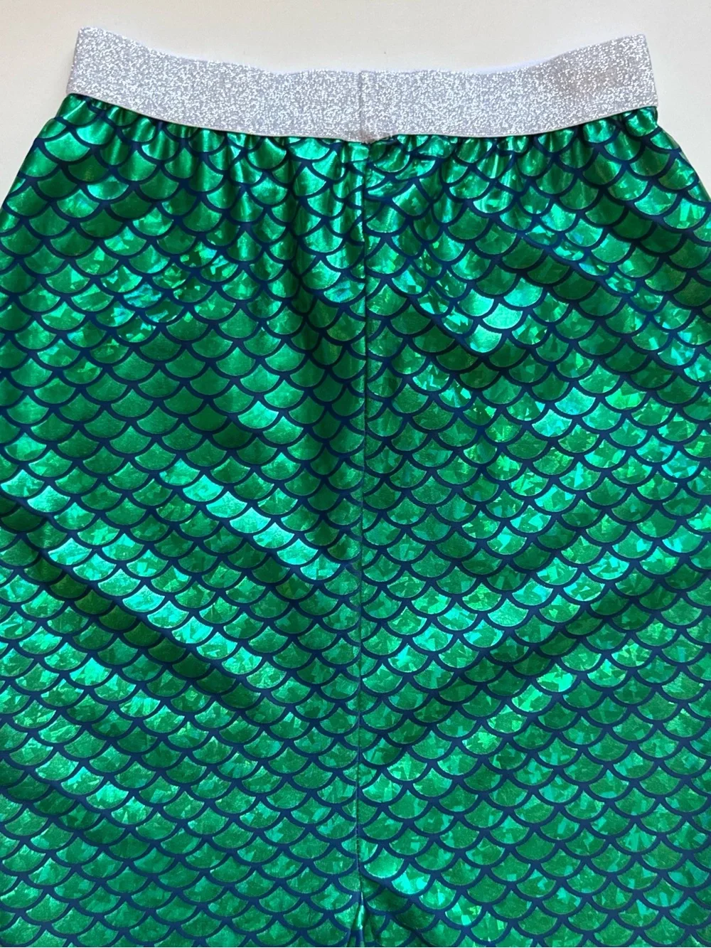 Shade Critters Girl’s Green Metallic Mermaid Tail Skirt - YLG (10-12)
